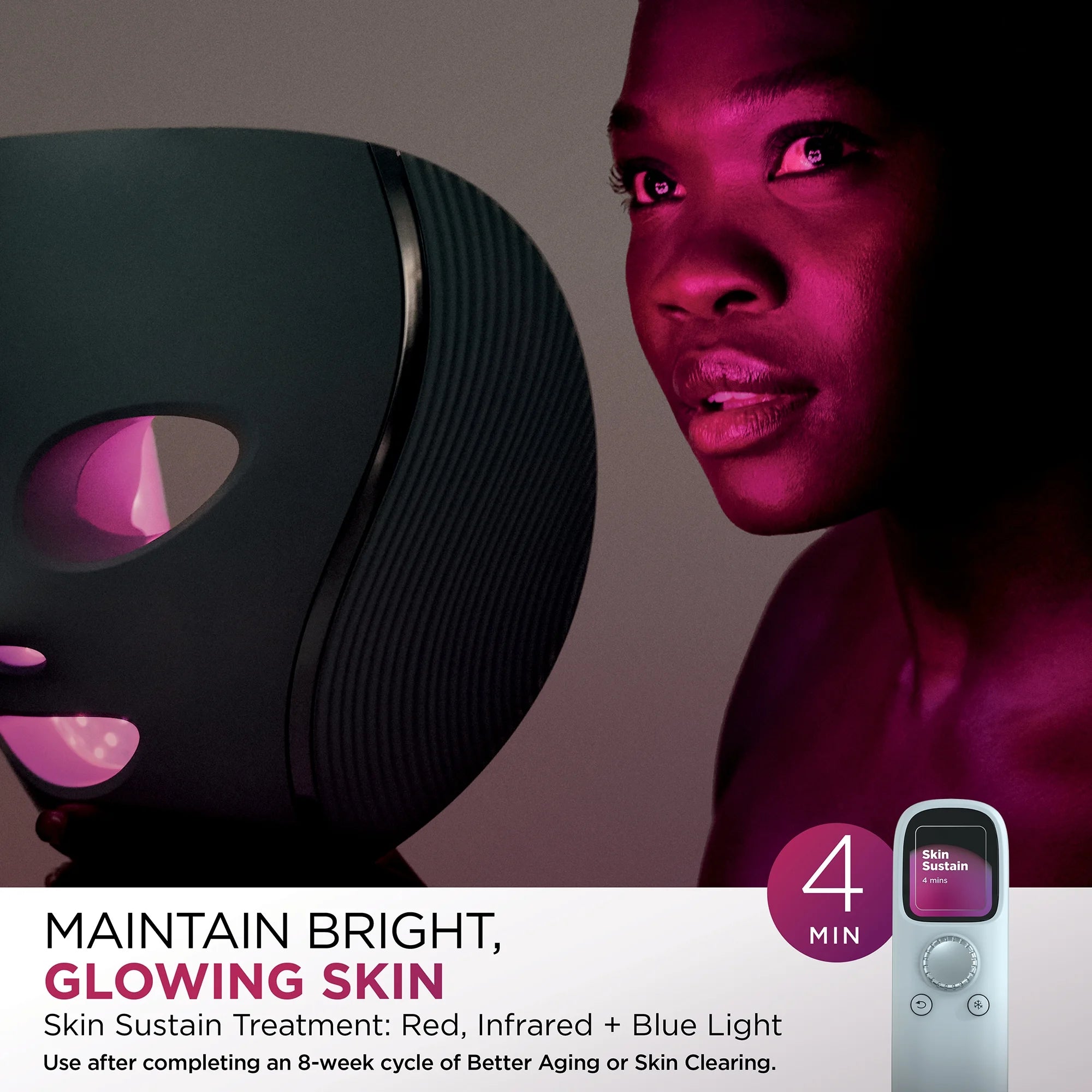 Shark CryoGlow LED Face Mask – Blue Chill